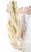 Produktbild S-noilite 18 Inches(45cm) Long Curly Claw Ponytail Clip in Hair Extensions One Piece Jaw Hairpiece (Bleach Blonde)