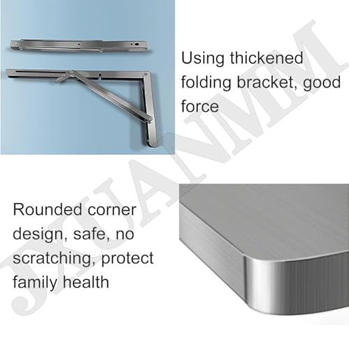 Table murale pliante inox compacte pour optimiser votre petite cuisine