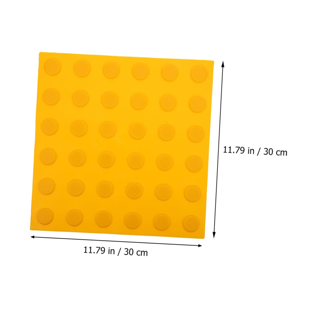 4pcs PVC Tactile Paving Tiles for Blind Guidance Safety Guide Sidewalk Blind Boards with Raised Dots Braille Strip Tactile Mat for Accessibility