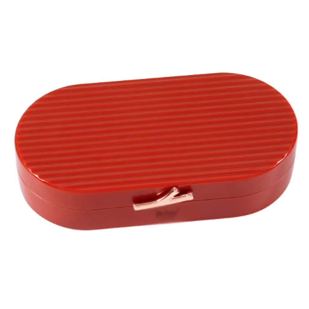 Set di tagliaunghie Clipper for Unghie Set Set di Manicure Acciaio Inox Set da Donna Uomo Nail Clippers Manicure Kit Grooming Kit Viaggi Portatili 6pc Strumenti (Color : Red)