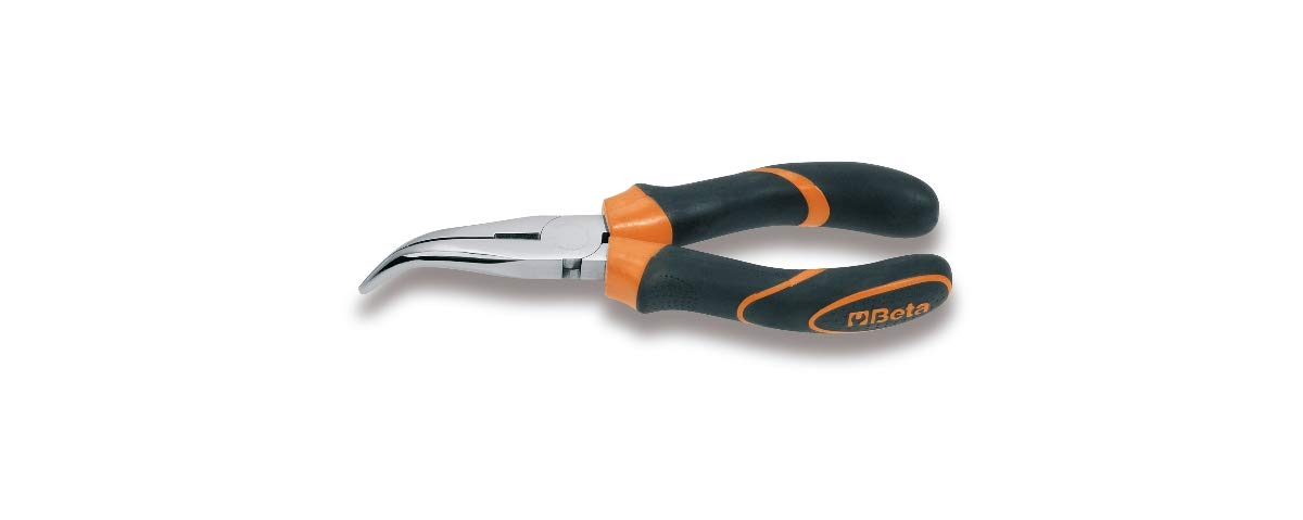 Pince à becs coudés Beta 1168BMK 200 outillage demi ronds longs