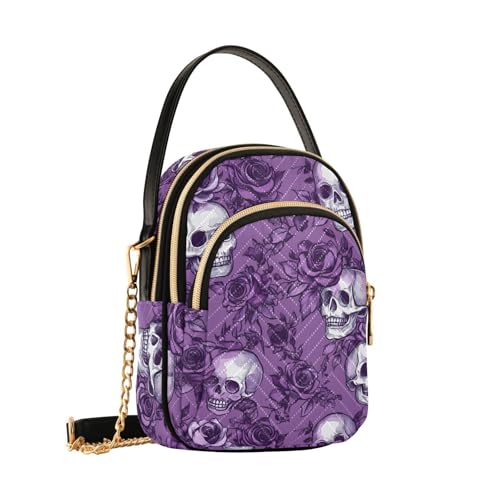 Sac à main motif crâne et fleurs, une idée cadeau originale fille