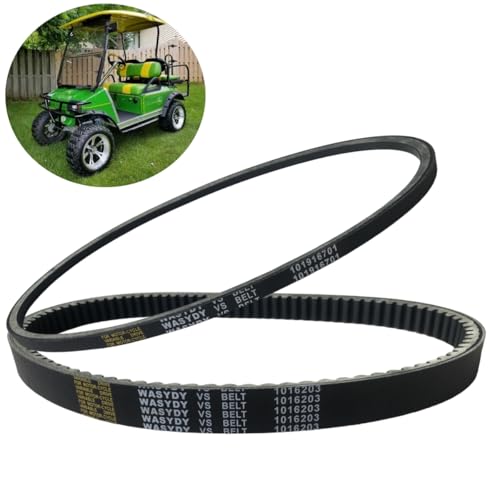 WASYDY Golf Cart Starter Generator Belt &Clutch Drive Belt Kit For Club Car DS 1997-UP, Precedent 2004-UP With FE290 and FE350 Motors,Compatible With OHV Kawasaki Gas Engine ,Replace 101916701,1016203