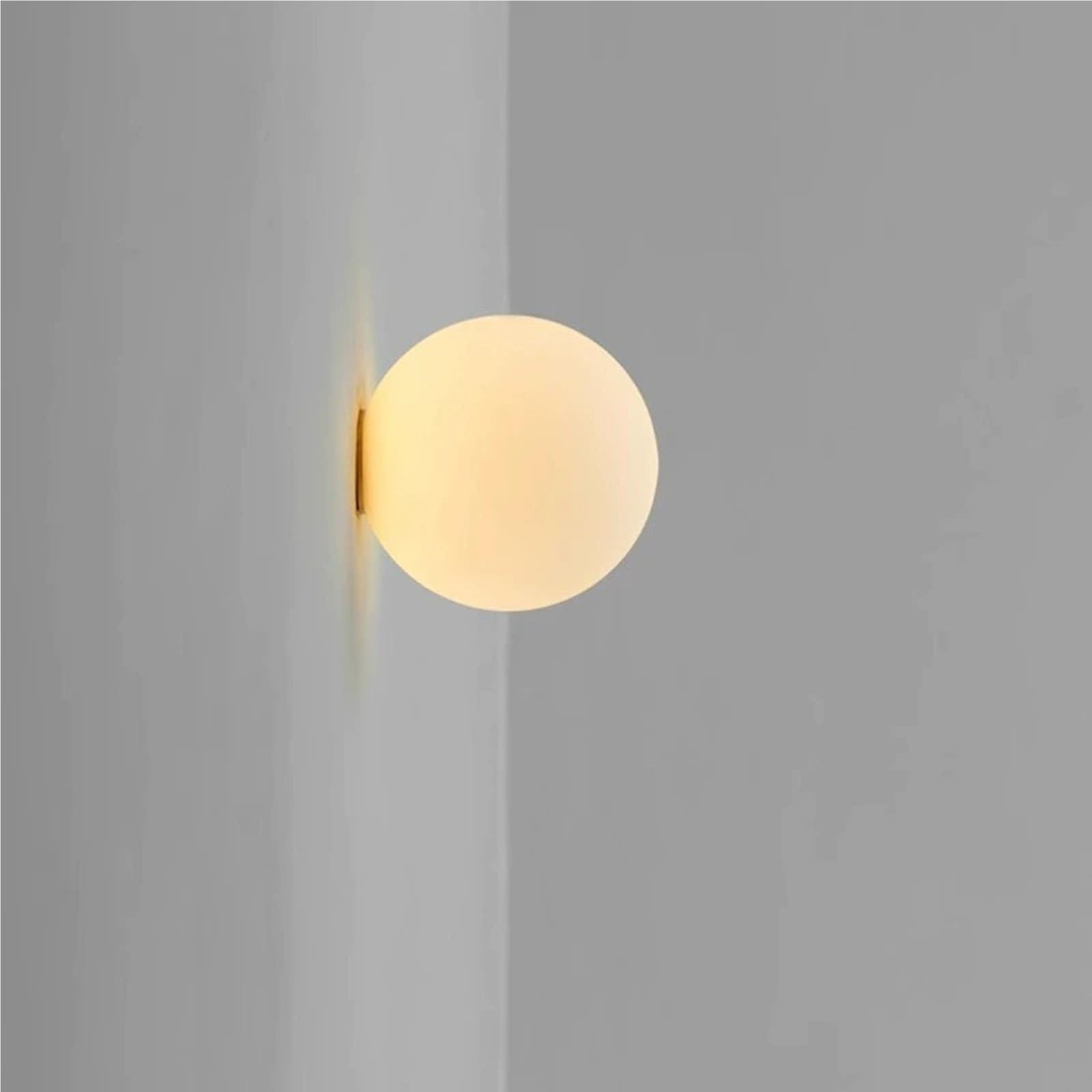 Globe Glass Wall Sconce Frosted White Ball Light G9 Bedroom Hallway Lamp