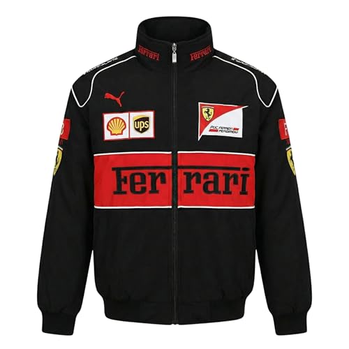 Image of F1 Trandy Racing Sport Jacket for Men | Biker Bomber Jacket | Polyester Lightweight Stylish Streetwear | Sportswear Print with Zipper Closer Comfortable Wear for Women
