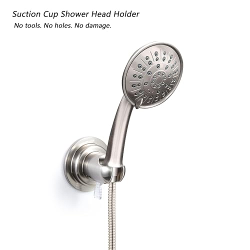 JiePai Suction Cup Shower Head Holder for Handheld Shower,Brushed Nickel by JiePai - Used condition - Image 2