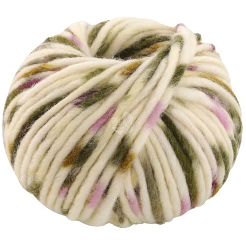 LANA GROSSA Feltro Macchiato | Filzgarn für Kreativhandwerk, hochwertige Wolle zum Nass- und Trockenfilzen | Handstrickgarn aus 100% Schurwolle | 50g Wolle zum Stricken & Häkeln | 50m Garn FB 544