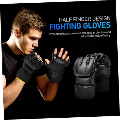 Guantes MMA de boxeo VANZACK transpirables y ajustables para sparring de PU 3