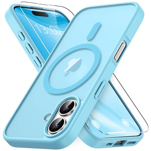 Coque iPhone 16 translucide Vansdon compatible MagSafe antichoc fine avec protection écran