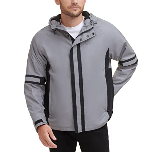 Image of DKNY mens Dkny Men's Taslan Performance Hoody With Reflective Detail