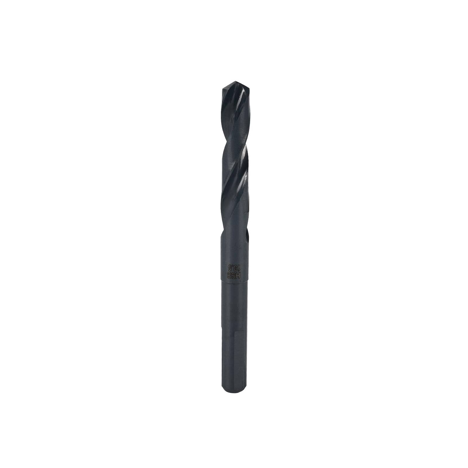 13.5mm Twist Drill Bit, 4341 HSS Metric Reduced Shank Drill Bit with 1/2" Shank