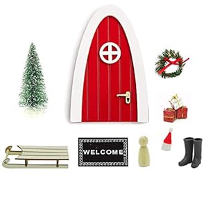 Tonttuovi Christmas Elf Holly Elf Door Attach to The Kid’s Wall