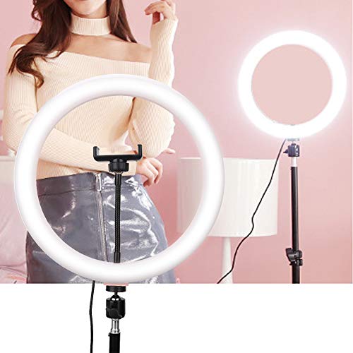 LED Ring Light, Live Stream Ring Light + Makeup Ring Lamp for Selfie