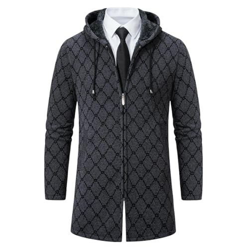 Cardigan à capuche mi-long homme : finis les coups de froid grâce à la maille d'hiver