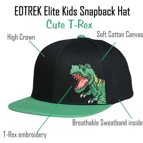 EDTREK Elite Kids Snapback Hat for Boys Girls Toddler Cap with Flat Brim4