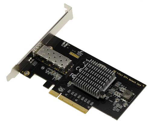 KALEA-INFORMATIQUE PCIe x8 10G Tarjeta de Red Fiber SFP+ Controladora con Chipset Intel 82599 X520 miniatura 2
