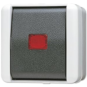 JUNG AP-Kontrollschalter 806KOW Rot