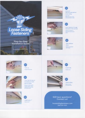 image for LOOSE SIDING FASTENERS Help Secure Loose Vinyl siding That Will not Lo