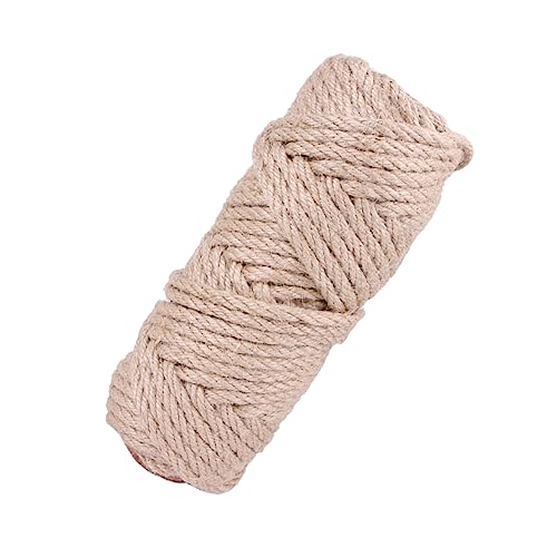 Toyvian 10m Sisal Rope for Cat Scratching Board Accessory Flexible Replacement Rope for Cat Tree