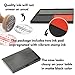 Ink Pad for Rubber Stamps, Stamp Pad for Clear Impression Stamping, Quality Felt Pad Black Ink, Red Ink, Blue Ink L (3.5 * 6.3) (Red & Black)