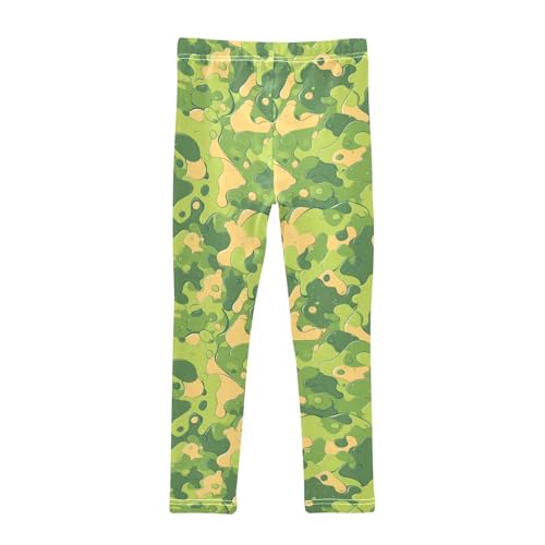 KLL Military Camouflage Pattern Safari Girls Cotton Pants Soft High Waisted Sweatpants Sports2