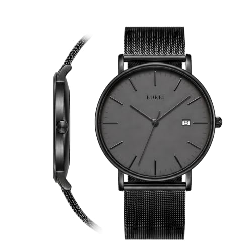 BUREI Ultra Thin Minimalist Men Watch