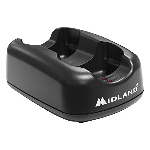 Midland® - Avp21 Dual Desktop Charger For Lxt Series Two-Way Radios Lxt600 Lxt630 Lxt650 With Ac Wall Adaptor - Walkie Talkie Charging Station #TOP1