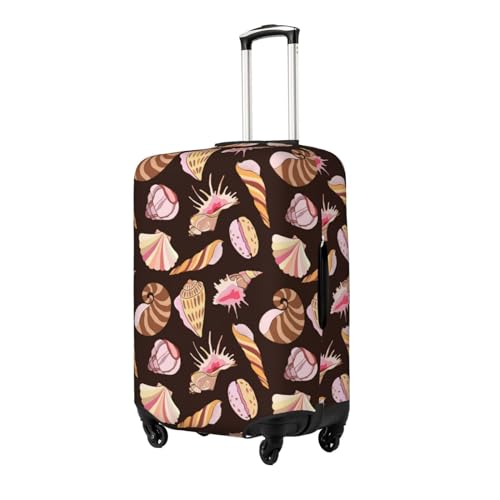 Conch Shells Print No.9030 Luggage Cover Protector Anti-Scratch Washable Fits 18-32 Inch Luggage-Large2
