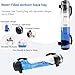 Cylinder Aqua Bag Water Weight - Adjustable Water Filled Fitness Bag, Sandbag Alternative for Home Gym, Core Balance Trainer, Portable Exercise Equipment for Arm Shoulder Full Body Workout (33Ibs)