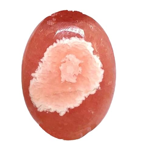 Rhodochrosite naturelle ovale pour la création de bijoux artisanaux DIY