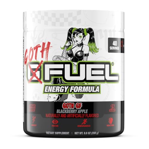 G Fuel Goth GF Energy Drink Powder – Blackberry Apple, 40 serv
