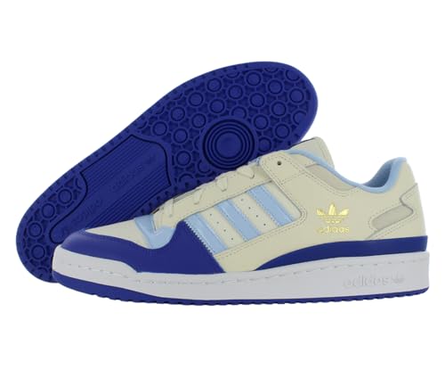 Image of adidas Forum Low CL Mens Shoes Size 11, Color: Cream White /Ludid Blue-Off-White