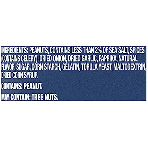 PLANTERS Dry Roasted Peanuts,Resealable Plastic Jars - Peanuts with Sea Salt - Peanut Snacks - Shareable Snacks - Heart Healthy Snacks for Adults - Kosher, 34.5 oz(Pack of 3) - Thumbnail 3