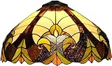 16' barroco pantalla de la lámpara de reemplazo sólo Tiffany vidrieras chimenea de la lámpara la vendimia hecha a mano accesorios de la cubierta de luz para lámpara de mesa lámpara colgante