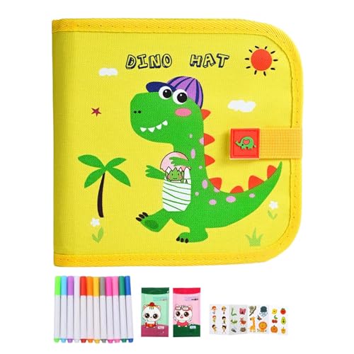 Hogvinnatil Libro Da Colorare Cancellabile, Gioco Da Viaggio Per Bambini Con 12 Pennarelli, Attività Educative Per L'Apprendimento Del Bambino In Viaggi Scuola, Vacanze E Trasporti