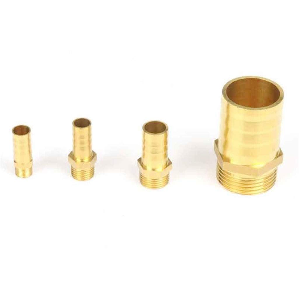 Złącze węża Złączka do rur mosiężnych, końcówka węża, męski łącznik miedziany, adapter(45720,8mm Barb)
