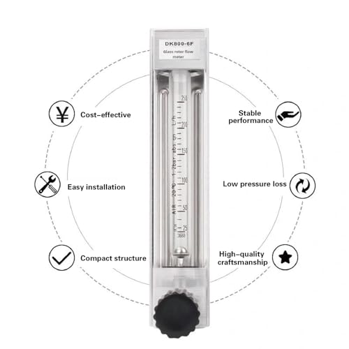 Débitmètre à zone variable DK800-4 en verre pour stopper les pertes de gaz industriel - 5