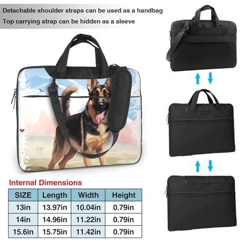 Bolso Maletín Para Laptop Para Amantes Del Pastor Alemán miniatura 4