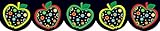 Creative Teaching Press Dots on Black Apples Border (6515)