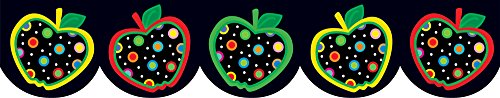 Creative Teaching Press Dots on Black Apples Border (6515)