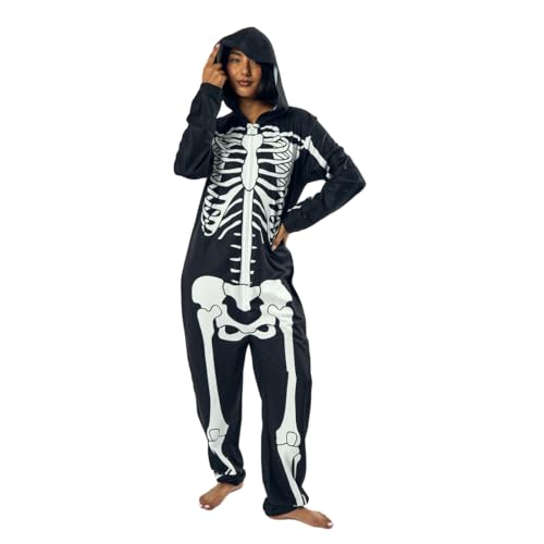 Bioworld Skeleton Men's Hooded Union Suit 6