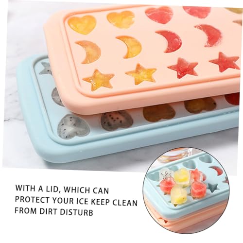 Molde para cubitos de hielo 24 cavidades silicona miniatura 3