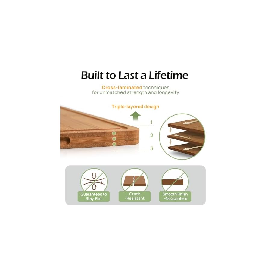 Bamboo-Cutting-Board-Durable-Wood-Cutting-Boards-for-Kitchen-with-Deep-Juice-Grooves-Built-in-Handles-Ideal-Charcuterie-Chopping-for-Meat-Vegetables-Perfect-Kitchen-Gift-for-Home-Cooks Bamboo Cutting Board, Durable Wood Cutting Boards for Kitchen with Deep Juice Grooves & Built-in Handles, Ideal Charcuterie & Chopping for Meat, Vegetables - Perfect Kitchen Gift for Home Cooks