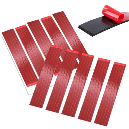 RENKE 10 Pack Heavy Duty Double Sided Adhesive Foam License Plate Pads - Super Strong Adhesive, Waterproof and Heat Resistant, Easy Peel and Stick Installation, Perfect for Car License Plates