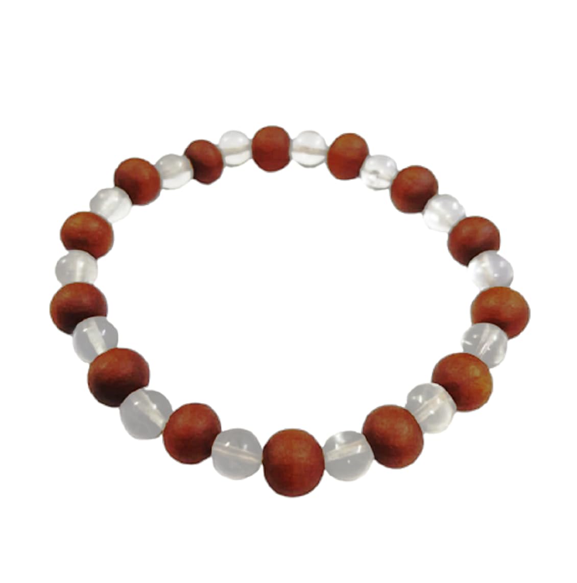 numeroastro Wood & Crystal Round Beads Stretchable Bracelet For Men & Women (1 Pc) (B0DCXFMFLX) Amazon Price History, Amazon Price Tracker