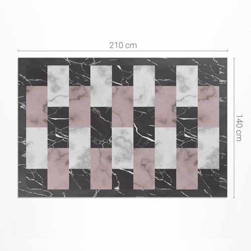 Tapis d'extérieur pour balcon et terrasse décorative cube de marbre - 4