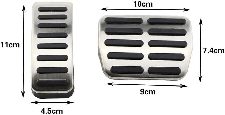 Car Pedal Cover Car Pedals Replacement for TT for A1 for A2 for A3 Gas Brake Clutch Pedal Cover Pedals(AT)