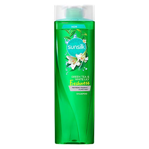 Image of Sunsilk Stunning Black Shine Shampoo, 340 ml And Sunsilk Green Tea & White Lily Shampoo, 370 ml