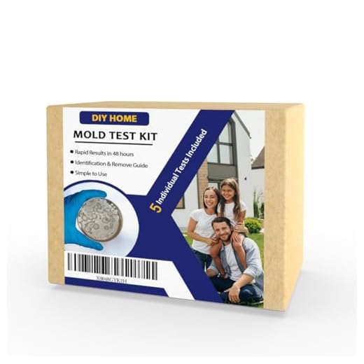 Mold Testing Kit with 5 Individual Tests - DIY Mold Test Kit for Home - Includes Detailed Mold Identification Guide - Fast and Reliable Mold Detector for Home