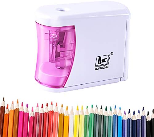 Electric Pencil Sharpener - Battery Operated, Ultra Portable Automatic Pencil Sharpener, Ideal for No. 2 and Colored Pencils (Drawing, Coloring),Perfect for Home, Office, School, Artist, Students